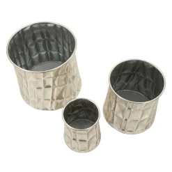 Oggettistica > Dmora Vaso set 3 Vasi, - Bapara Argento