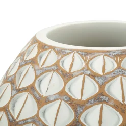 Oggettistica > Dmora Vaso Beige Bianco Crema Colore Struttura Bianco Diametro 8 cm, Sfumatura Colore Struttura Crema - Barati Bianco Crema, Beige