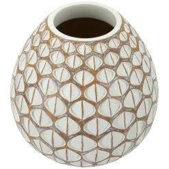 Oggettistica > Dmora Vaso Beige Bianco Crema Colore Struttura Bianco Diametro 8 cm, Sfumatura Colore Struttura Crema - Barati Bianco Crema, Beige