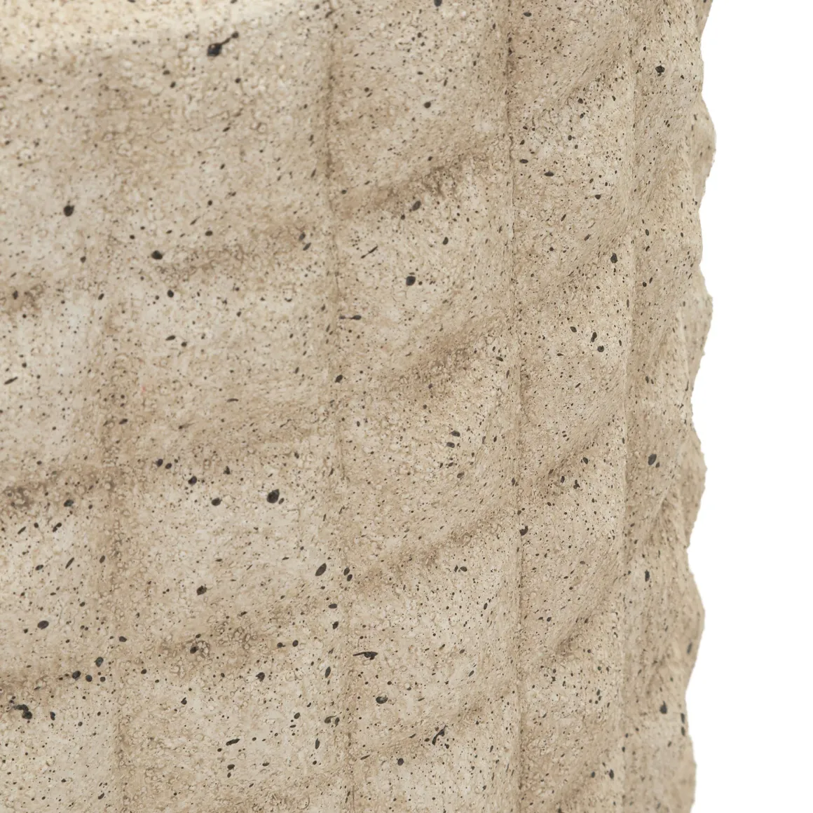Oggettistica > Dmora Vaso Finitura Effetto Sabbia Diametro 18 cm, - Fatenoti Beige