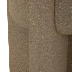 Vaso Beige Finitura Geometrica, - Fatigava