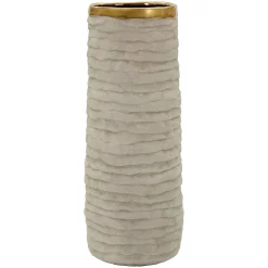 Vaso Beige oro Finitura Naturale Colore Struttura oro, - Fasezaha