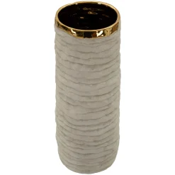 Vaso Beige oro Finitura Naturale Colore Struttura oro, - Fasezaha