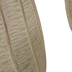 Oggettistica > Dmora Vaso Texture Verticale Effetto Legno Diametro Vaso Grande: 26.5, Vaso Medio: 20.5, Vaso Piccolo: 16.5 cm, - Bava Beige