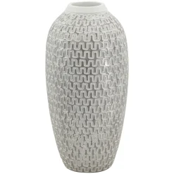 Vaso Bianco Argento Colore Struttura Argento Diametro 7 cm, - Elian