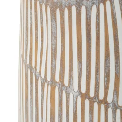 Oggettistica > Dmora Vaso Bianco Crema Beige Colore Struttura Beige Diametro 6 cm, Sfumatura Colore Struttura Crema - Dadalelo Beige, Bianco Crema