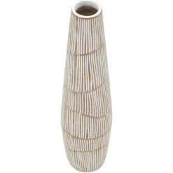 Oggettistica > Dmora Vaso Bianco Crema Beige Colore Struttura Beige Diametro 6 cm, Sfumatura Colore Struttura Crema - Dadalelo Beige, Bianco Crema