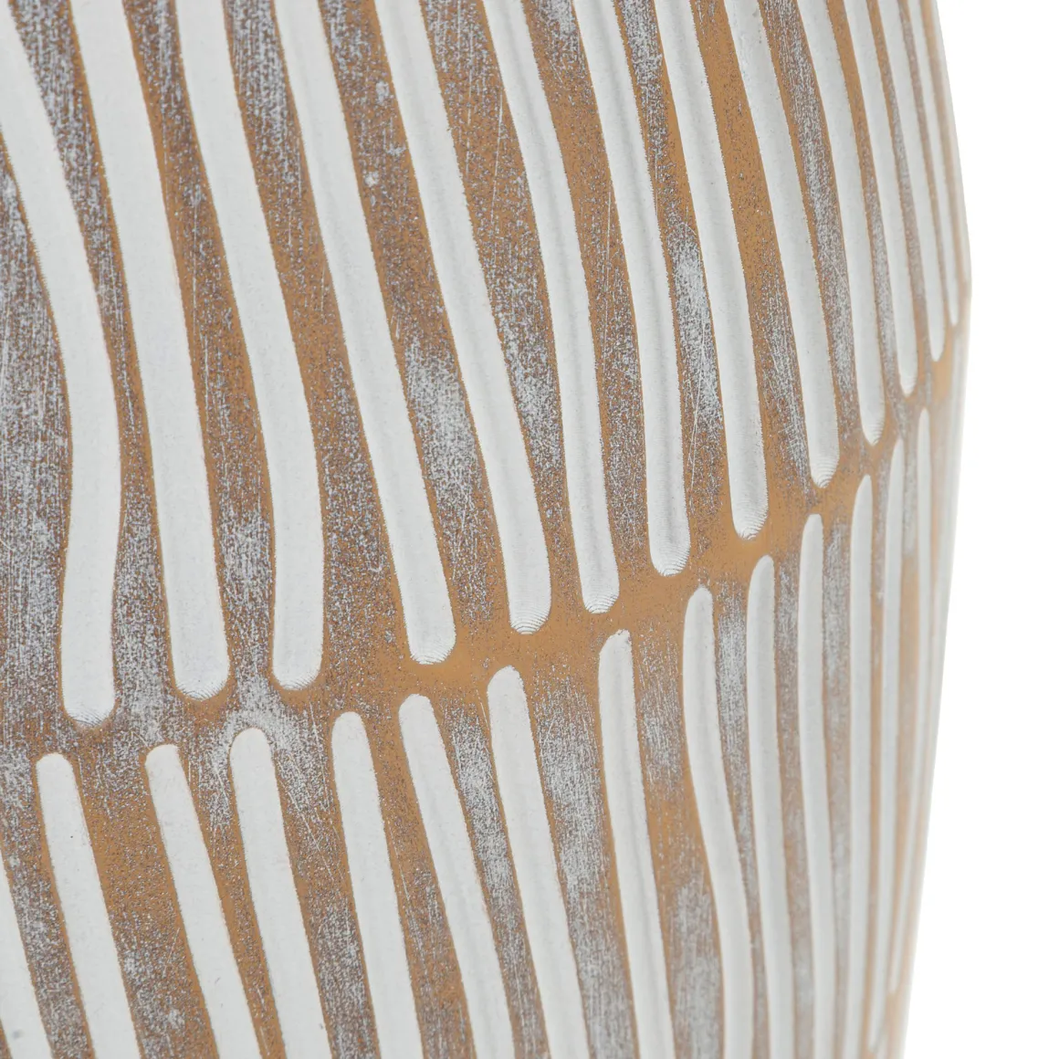 Vaso Bianco Crema Beige Colore Struttura Beige Diametro 6 cm, Sfumatura Colore Struttura Crema - Padsto