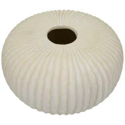 Vaso Bianco Crema Texture Irregolare Diametro 9.5 cm, Sfumatura Colore Struttura Crema - Famimiso