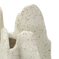Vaso Bianco Marmo Effetto Marmo Diametro 9 cm, Sfumatura Colore Struttura Marmo - Dabatori