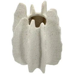 Vaso Bianco Marmo Effetto Marmo Diametro 9 cm, Sfumatura Colore Struttura Marmo - Dabatori
