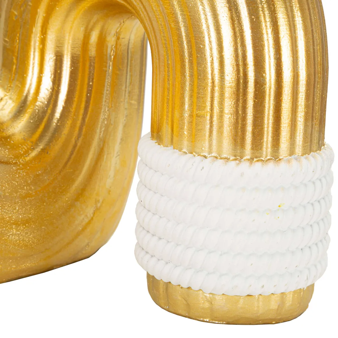 Vaso Bianco oro Colore Struttura oro, - Iria