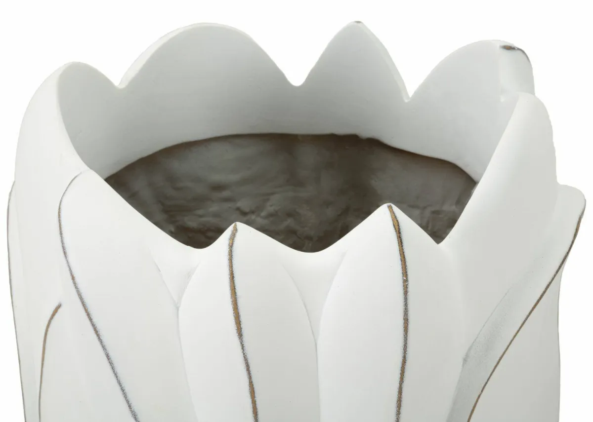 Oggettistica|Vasi > Dmora Vaso Brabbia, 31x31 h69 cm, Bianco