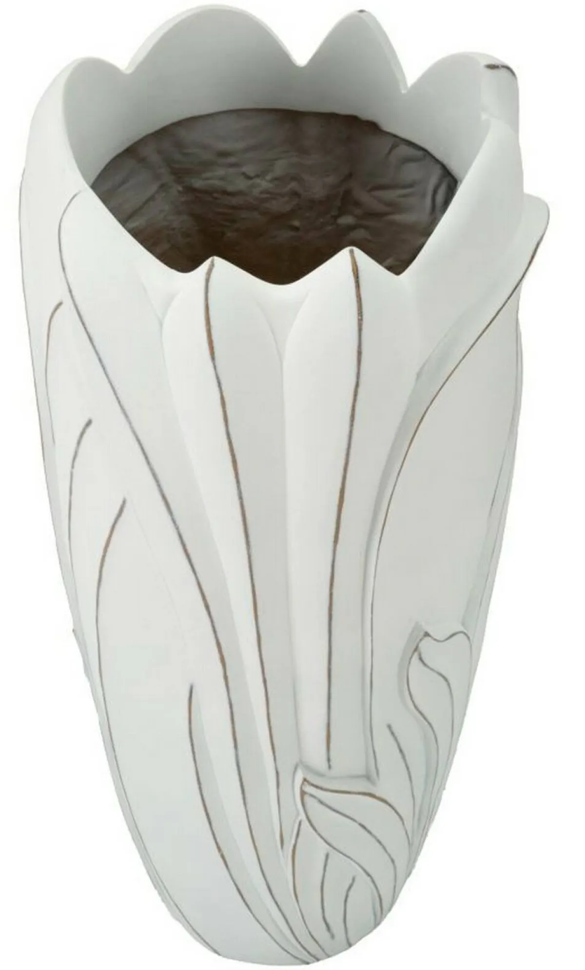 Oggettistica|Vasi > Dmora Vaso Brabbia, 31x31 h69 cm, Bianco