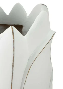 Oggettistica|Vasi > Dmora Vaso Brabbia, 31x31 h69 cm, Bianco