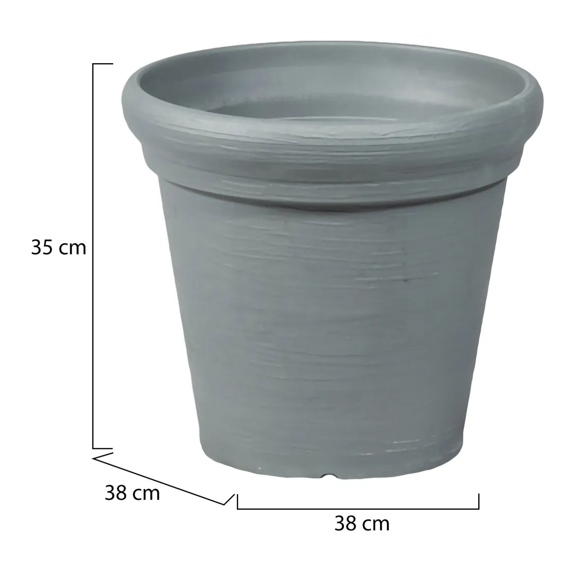 Vaso Grigio set 6 Vasi, Made in Italy - Townley
