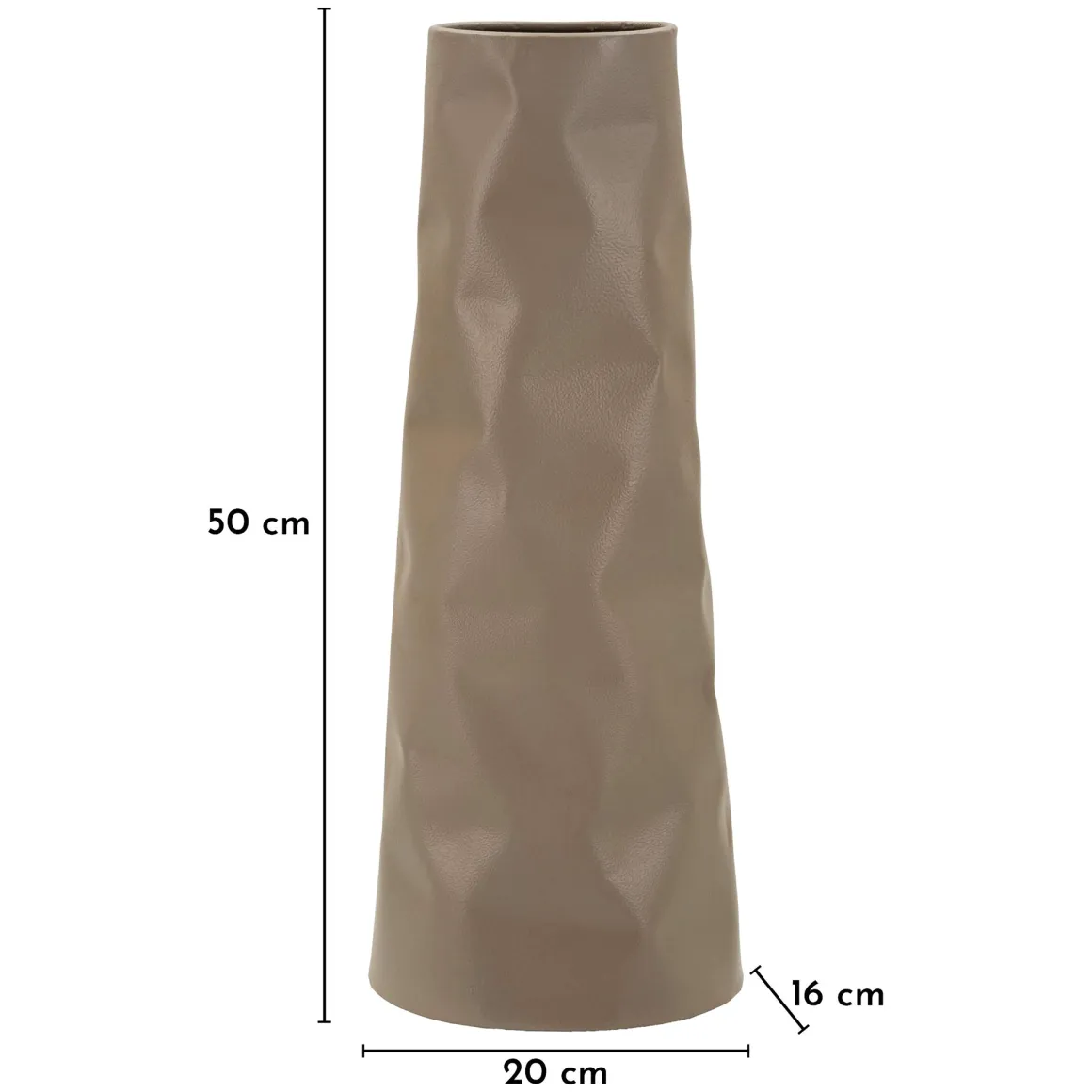 Vaso Marrone Bronzo Finitura Effetto Materico Sfumatura Colore Struttura Bronzo, - Fasa