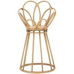 Oggettistica > Dmora Vaso Portavaso Finiture in Rattan Materiale Struttura in Plastica, Sfumatura Colore Struttura Rovere - Damonono Marrone Rovere