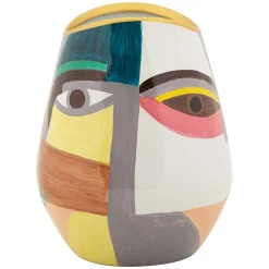 Vaso Multicolore Disegno Moderno Diametro 11 cm, - Basesaso