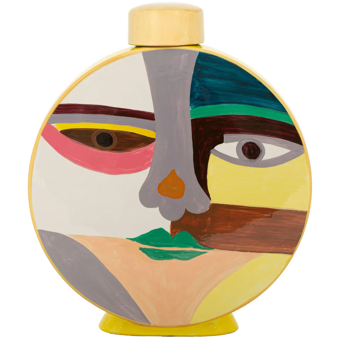 Vaso Multicolore Disegno Moderno Diametro 5 cm, - Basemo