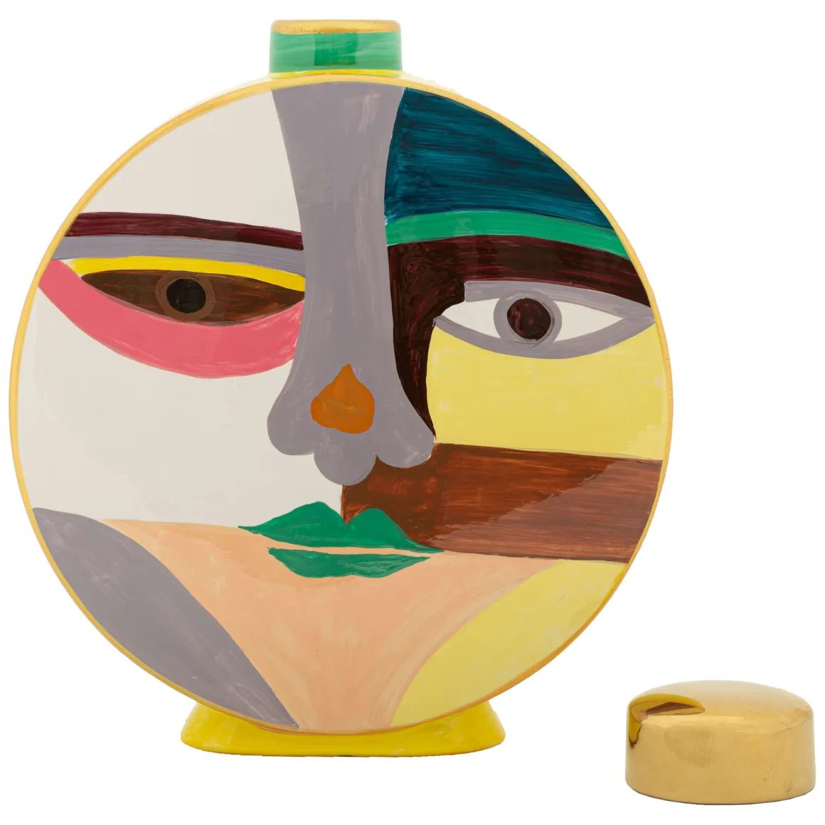 Vaso Multicolore Disegno Moderno Diametro 5 cm, - Basemo