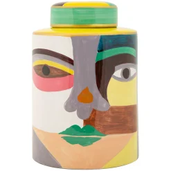 Vaso Multicolore Disegno Moderno Diametro 8 cm, - Basa