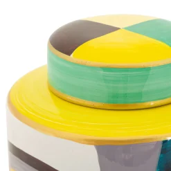 Vaso Multicolore Disegno Moderno Diametro 8 cm, - Basa