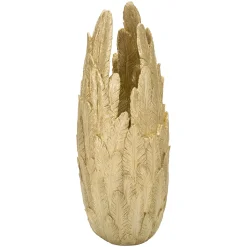 Oggettistica > Dmora Vaso Disegni con Piume, - Bamopa Oro