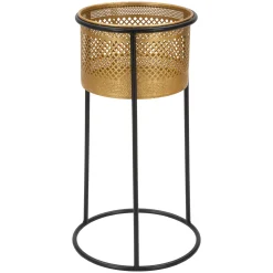 Vaso oro Nero Portavaso Rimovibile Colore Struttura Nero, - Juayua