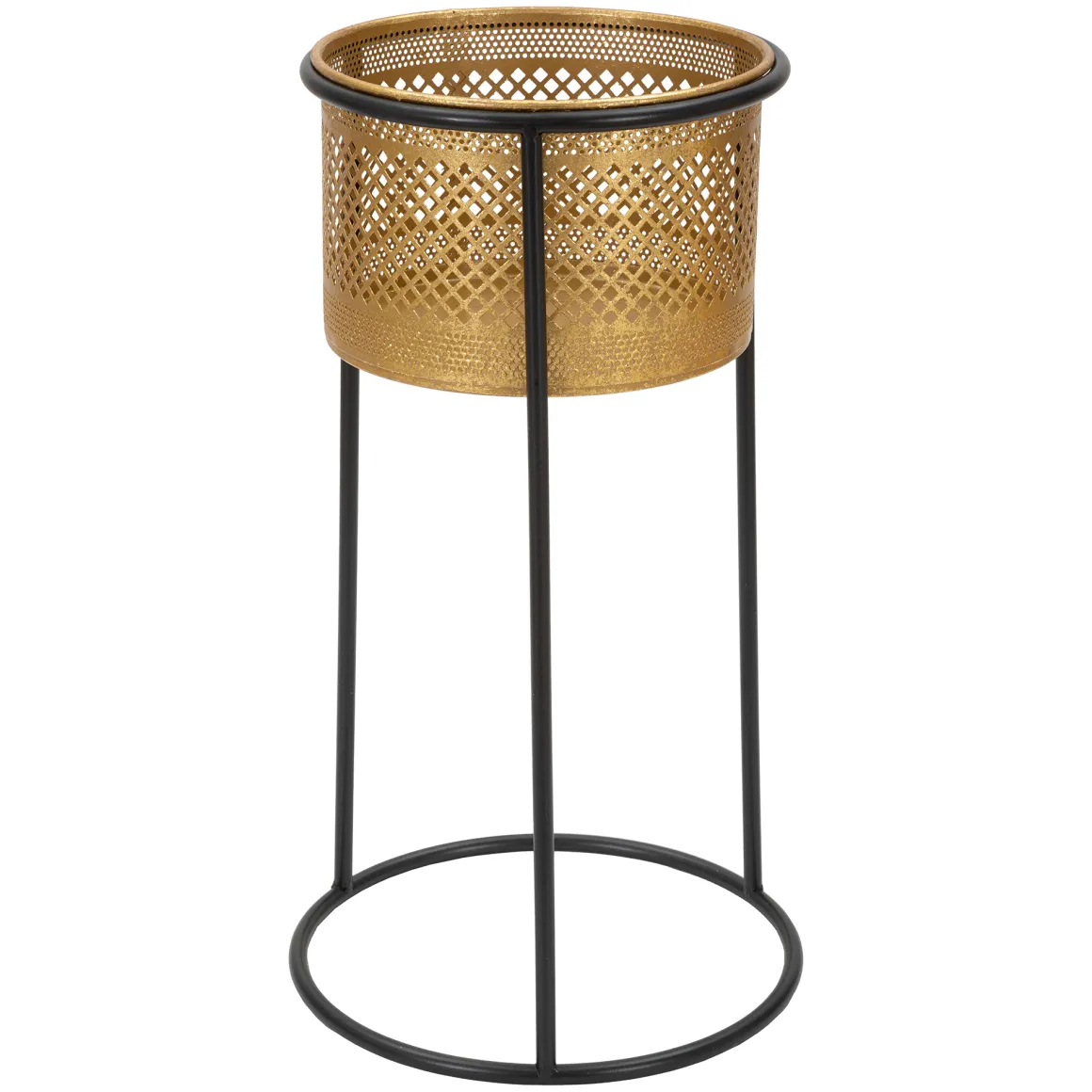 Vaso oro Nero Portavaso Rimovibile Colore Struttura Nero, - Juayua