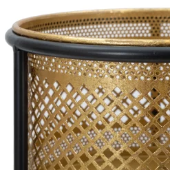 Vaso oro Nero Portavaso Rimovibile Colore Struttura Nero, - Juayua