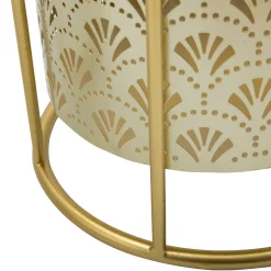 Oggettistica > Dmora Vaso set 2 Vasi, Portavasi Rimovibili Diametro Vaso Grande: 20, Vaso Piccolo: 17 cm, - Husavi Oro