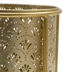 Oggettistica > Dmora Vaso set 2 Vasi, Portavasi Rimovibili Diametro Vaso Grande: 20, Vaso Piccolo: 17 cm, - Husavi Oro