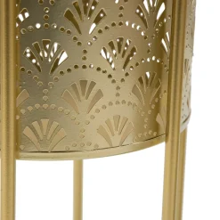Oggettistica > Dmora Vaso set 2 Vasi, Portavasi Rimovibili Diametro Vaso Grande: 20, Vaso Piccolo: 17 cm, - Husavi Oro