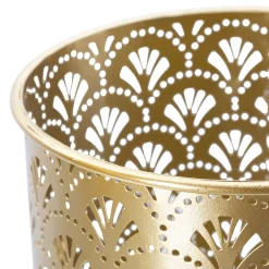 Oggettistica > Dmora Vaso set 2 Vasi, Portavasi Rimovibili Diametro Vaso Grande: 26, Vaso Piccolo: 20 cm, - Twizel Oro