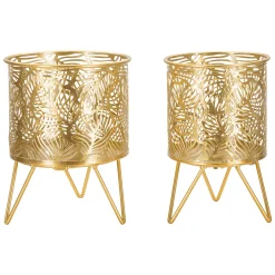 Vaso oro set 2 Vasi, Portavasi Rimovibili, - Aitut