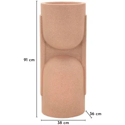 Vaso Rosa Design Futurista, - Fatomi