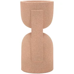 Oggettistica > Dmora Vaso Finitura Geometrica, - Fatone Rosa