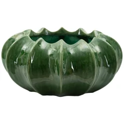 Vaso Verde Disegno con Cactus Diametro 19 cm, - Aysgar