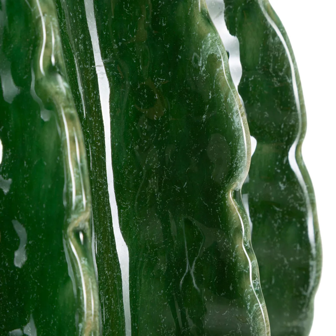 Vaso Verde Disegno con Cactus Diametro 9 cm, - KohYao