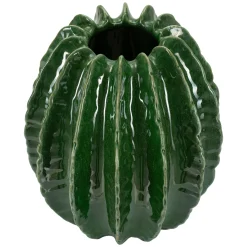 Vaso Verde Disegno con Cactus Diametro 9 cm, - KohYao