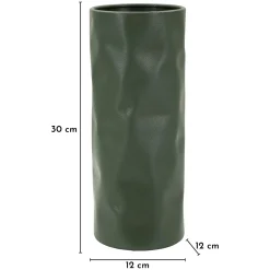 Oggettistica > Dmora Vaso Finitura Effetto Materico, - Fasani Verde