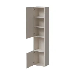 Vetrine > Dmora Vetrina 4 Ripiani 5 Vani 39.9x29.8x180h cm, Un'anta - Longano Beige