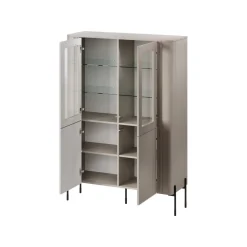 Vetrina Cimino, 110x40 h160 cm, Beige
