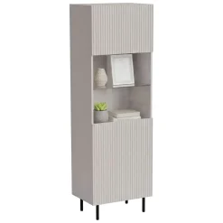 Vetrina Luzzana, 60x42 h183 cm, Beige