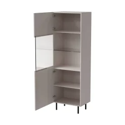 Vetrina Luzzana, 60x42 h183 cm, Beige