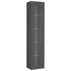 Vetrina stretta ingresso 40x30x180h cm antracite - Arnika