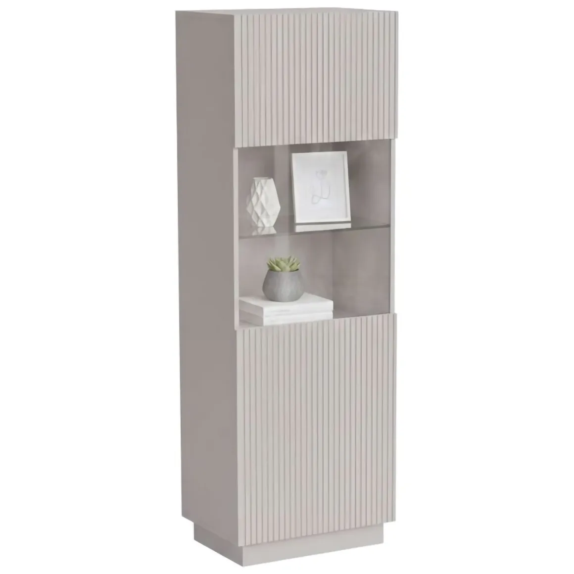 Vetrina Vado, 60x40 h178 cm, Beige