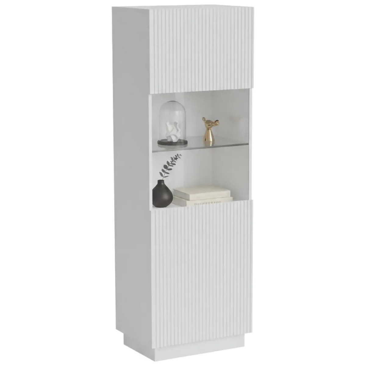 Vetrine > Dmora Vetrina Vado, 60x40 h178 cm, Bianco