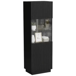 Vetrina Vado, 60x40 h178 cm, Nero